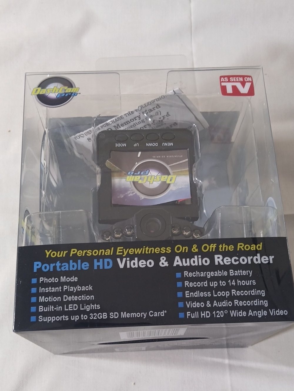 Portable HD Video & Audio Recorder - Black